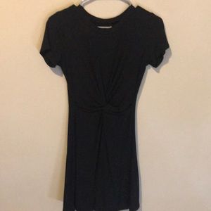 alya black knotted dress